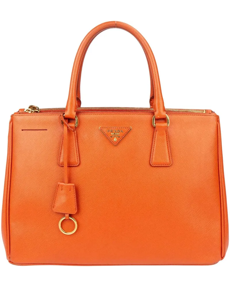 Prada Crossbody Bags  Orange Saffiano Leather Galleria Handbag orange Orange