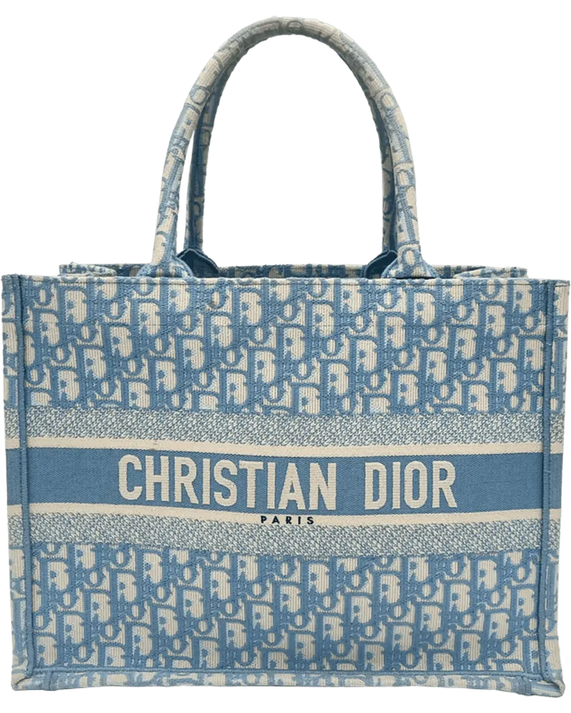 Dior Crossbody Bags Dior Tote Book - Cornflower Oblique blau Blau