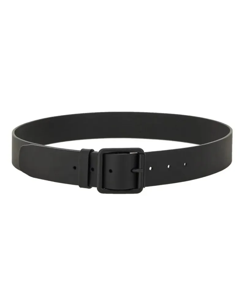 Studio Nicholson Gürtel Black Leather Belt schwarz Schwarz