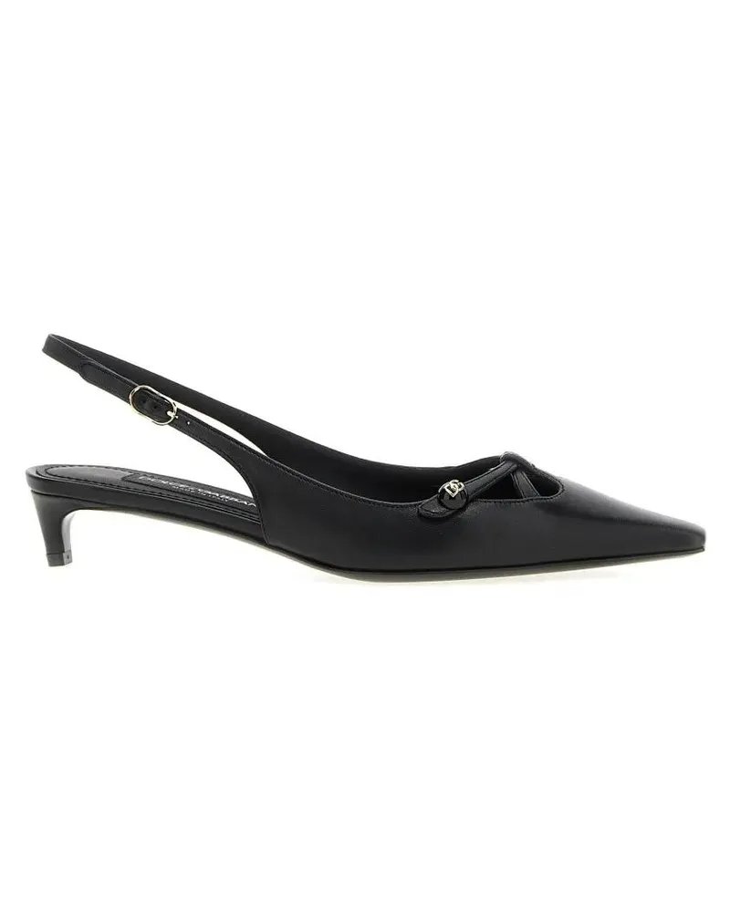 Dolce & Gabbana Hohe Schuhe 'Mun' Slingback schwarz Schwarz
