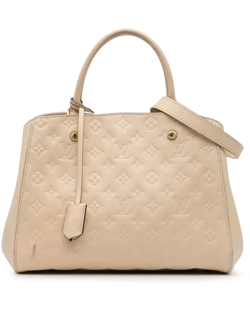 Louis Vuitton Hobo Bags 2018 Monogram Empreinte Montaigne MM braun Braun