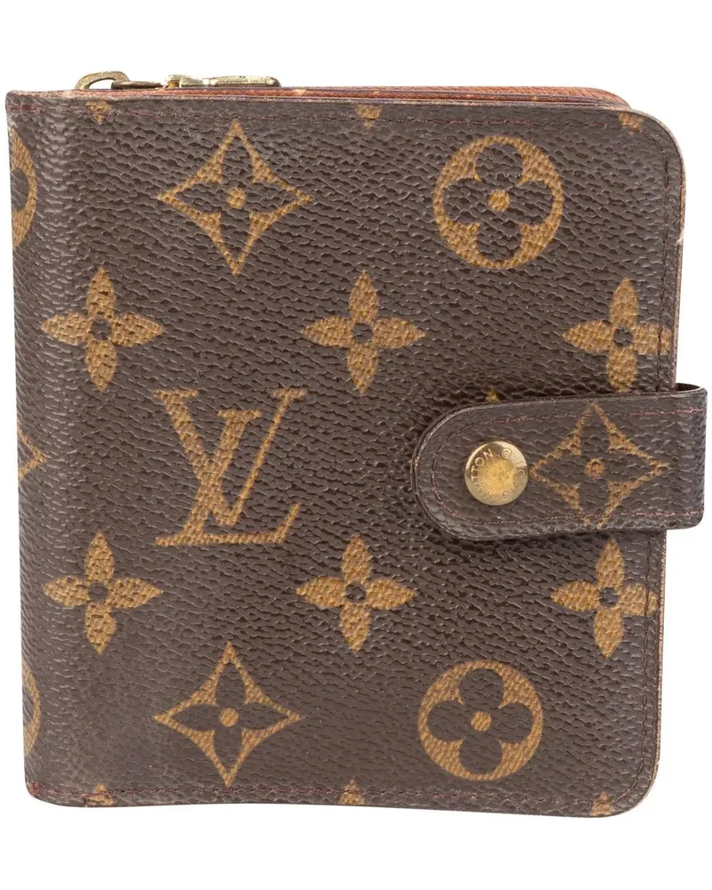 Louis Vuitton Portemonnaie  Canvas Monogram Clip Wallet braun Braun
