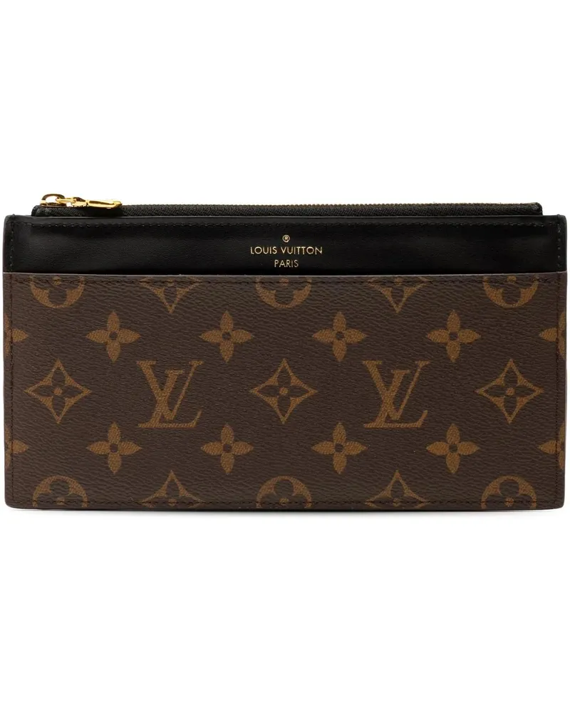 Louis Vuitton Portemonnaie Monogram Slim Purse braun Braun