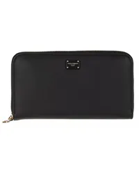 Dolce & Gabbana Portemonnaies Devotion Wallet Leather Schwarz