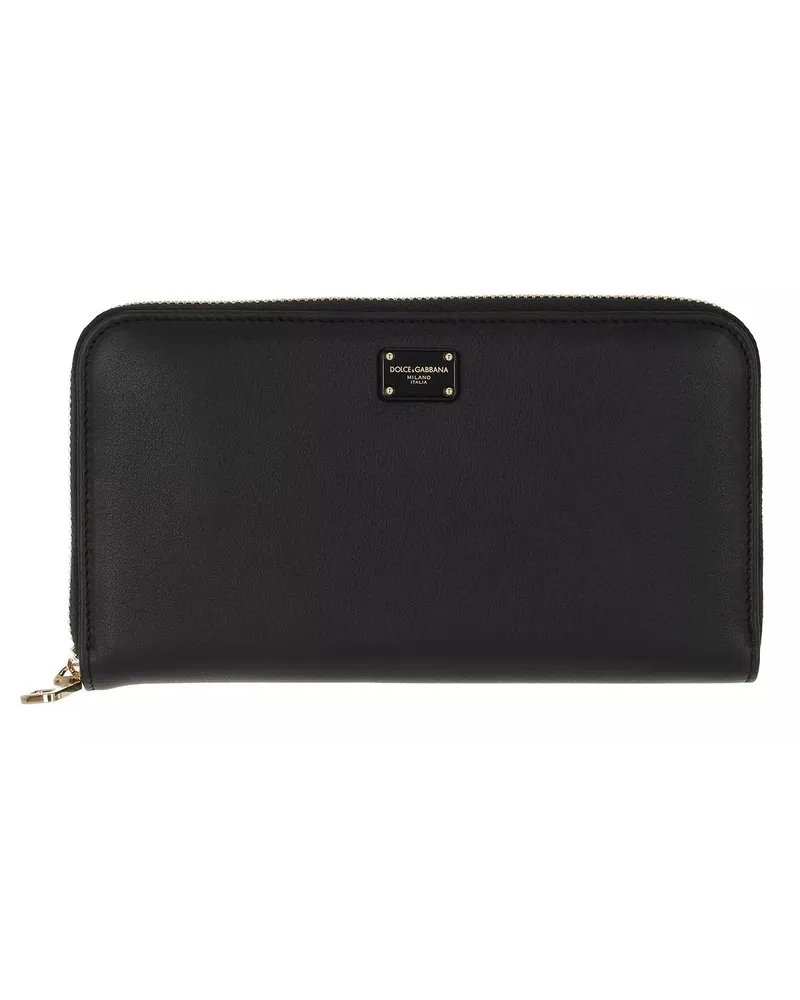 Dolce & Gabbana Portemonnaies Devotion Wallet Leather Schwarz