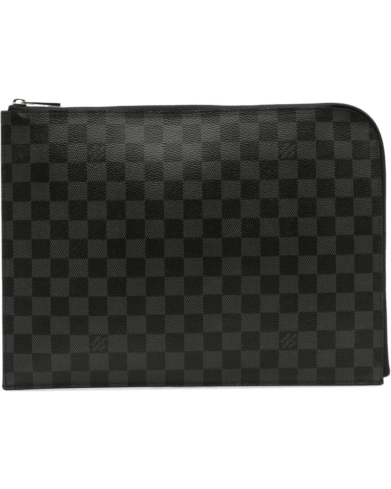 Louis Vuitton Clutches Damier Graphite Pochette Jour GM schwarz Schwarz