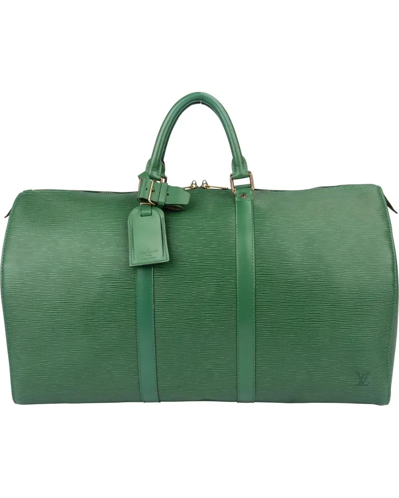 Louis Vuitton Crossbody Bags  Green Epi Leather Keepall 50 grün Grün