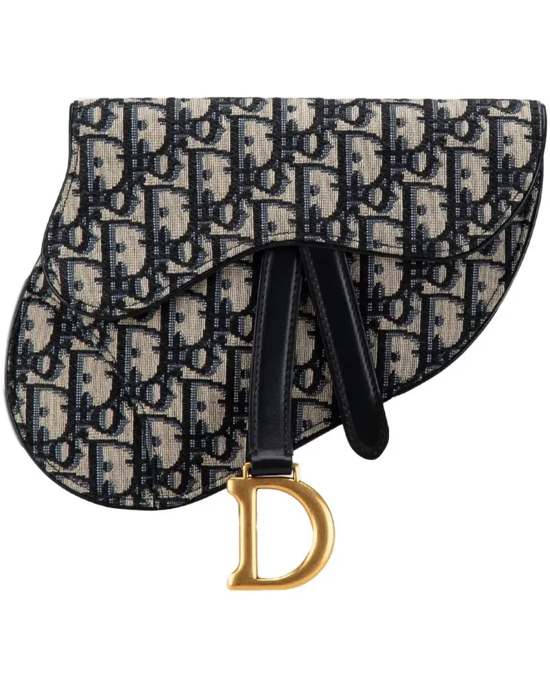 Dior Bauchtaschen 2020 Oblique Canvas Saddle Belt Bag blau Blau