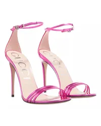 Gucci Pumps & High Heels Heeled Metallic Sandal Rosa