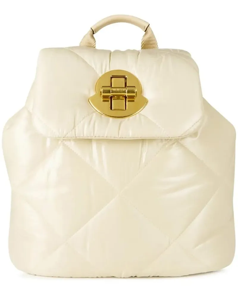 Moncler Rucksäcke Puf Foldover Top Logo Backpack beige Beige