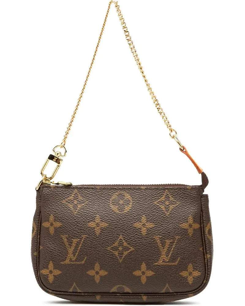 Louis Vuitton Crossbody Bags Monogram Mini Pochette Accessoires braun Braun
