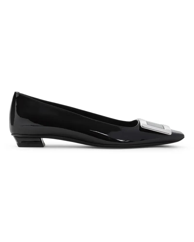 Roger Vivier Hohe Schuhe Patent Leather Pumps With Distinctive Buckle Detai schwarz Schwarz