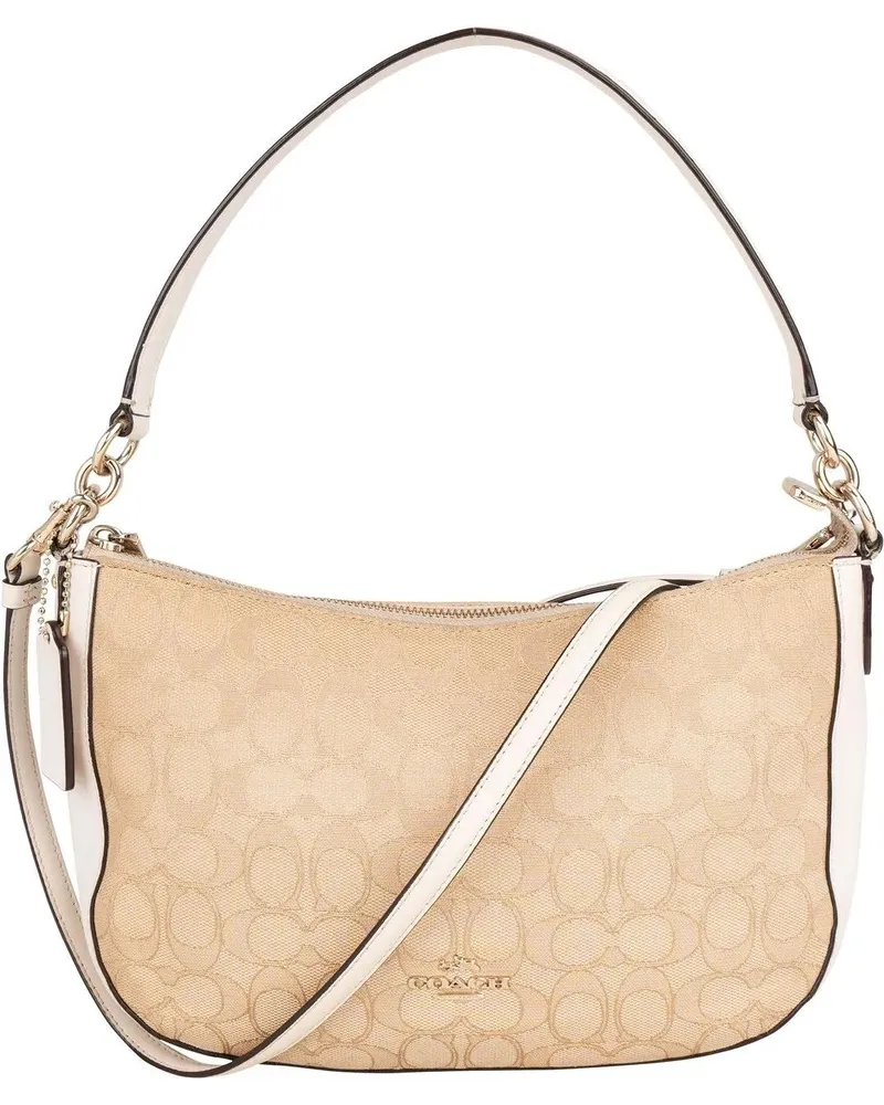 Coach Crossbody Bags  Jacquard Monogram Handbag beige Beige