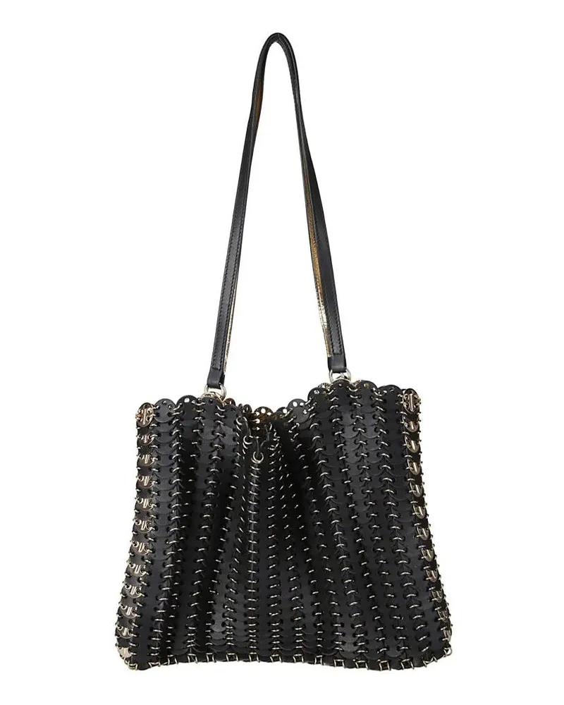 Paco Rabanne Hobo Bags Shoulder Bag With Gold Details – Black schwarz Schwarz