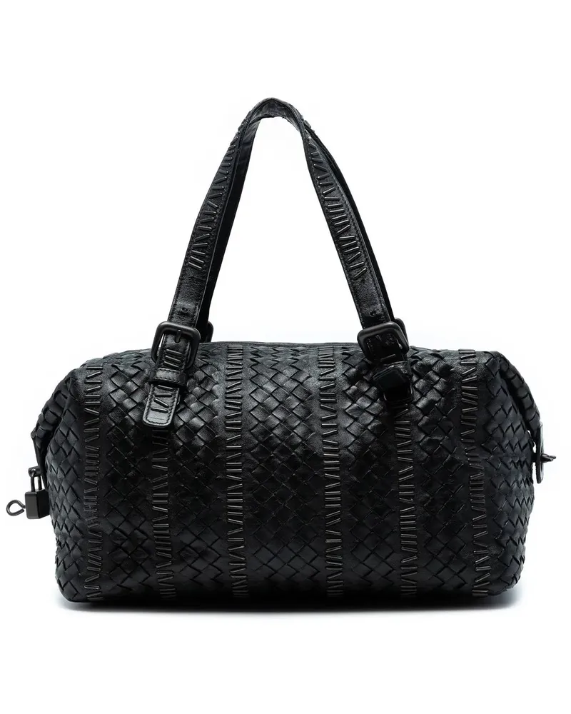Bottega Veneta Crossbody Bags Nappa Intrecciato Stitched Handbag schwarz Schwarz