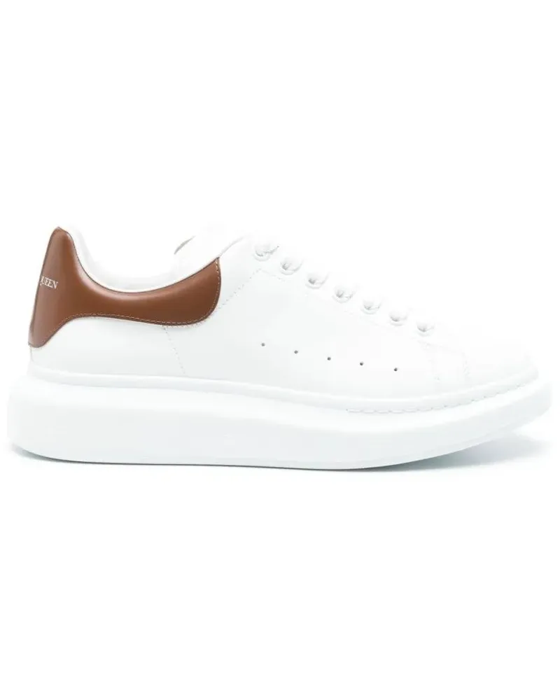 Alexander McQueen Low-Top Sneaker Oversized White Calf Leather Sneakers weiß Weiß