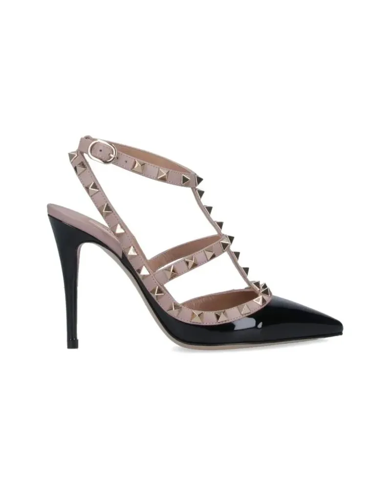 Valentino Garavani Hohe Schuhe Pointed Toe Slingback Heels schwarz Schwarz