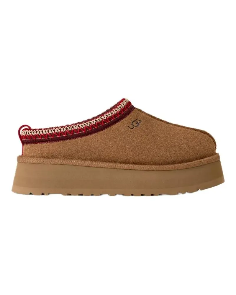 UGG Slipper & Pantoletten Platform Slip-On Shoes With Decorative Braided Tri braun Braun