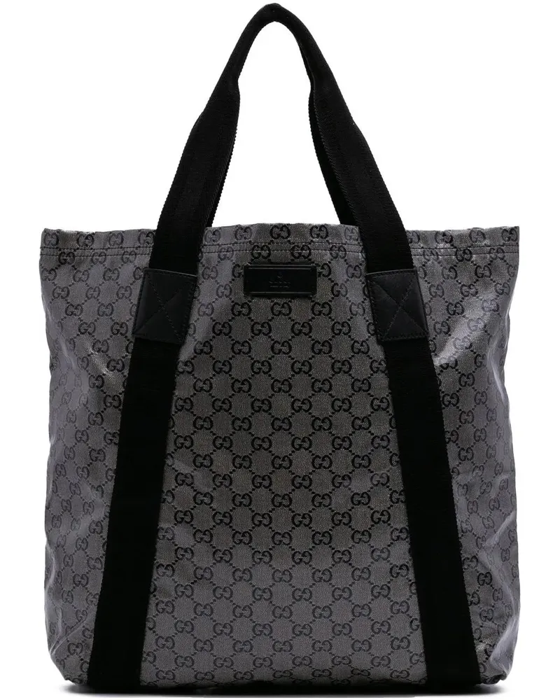 Gucci Shopper GG Crystal Web Tote grau Grau