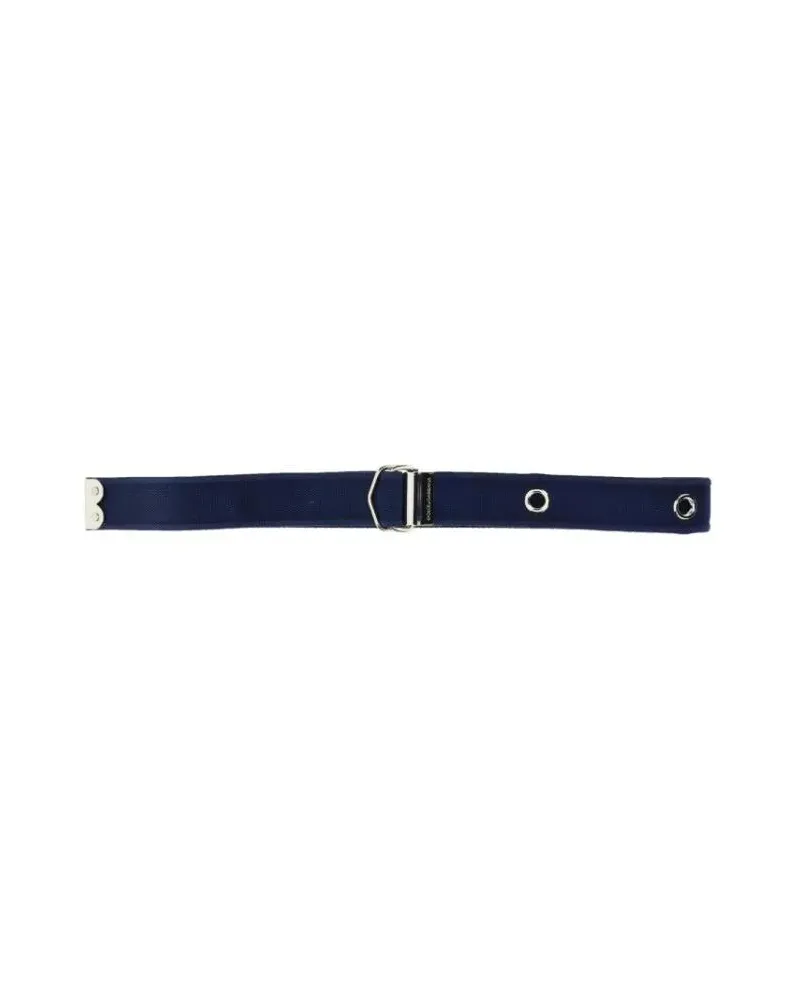 Dolce & Gabbana Gürtel Belt With Logo blau Blau