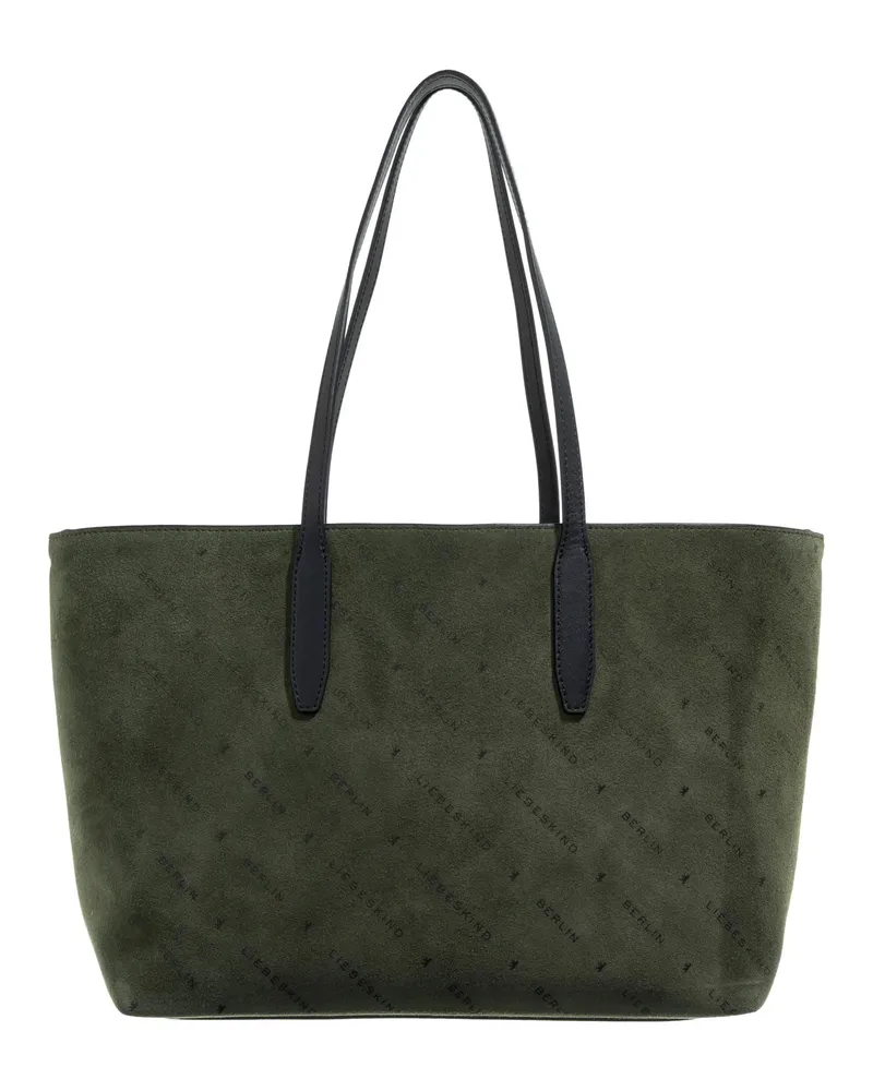 Liebeskind Shopper Monogram Diagonal Hydro Suede Shopper M grün Grün