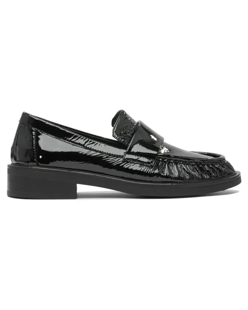 Strategia / JFK Glossy Leather Penny Loafers With Rubber Sole schwarz Schwarz