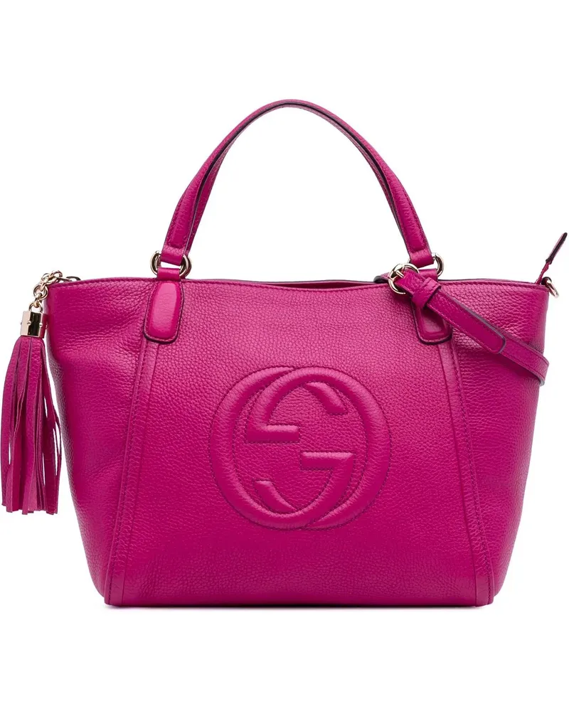 Gucci Hobo Bags Small Leather Soho Cellarius Satchel rosa Gold