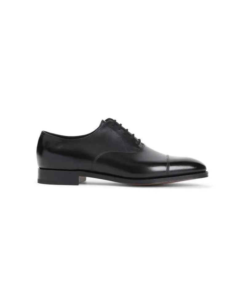 John Lobb City Ii Black Calf Leather Oxfords schwarz Schwarz