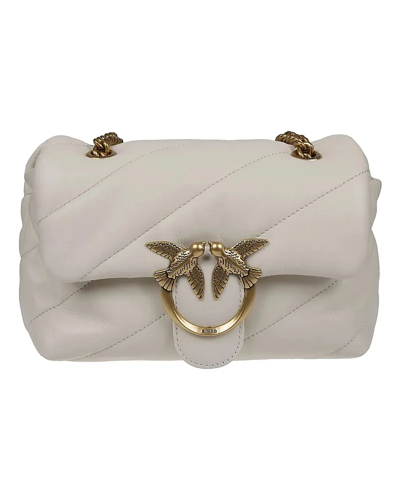 Pinko Crossbody Bags Love Mini Puff Maxi Quilt Bag White weiß Weiß