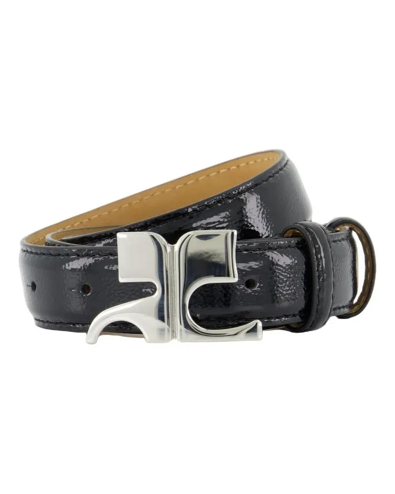 Courrèges Gürtel Ac Belt - Leather - Black schwarz Schwarz