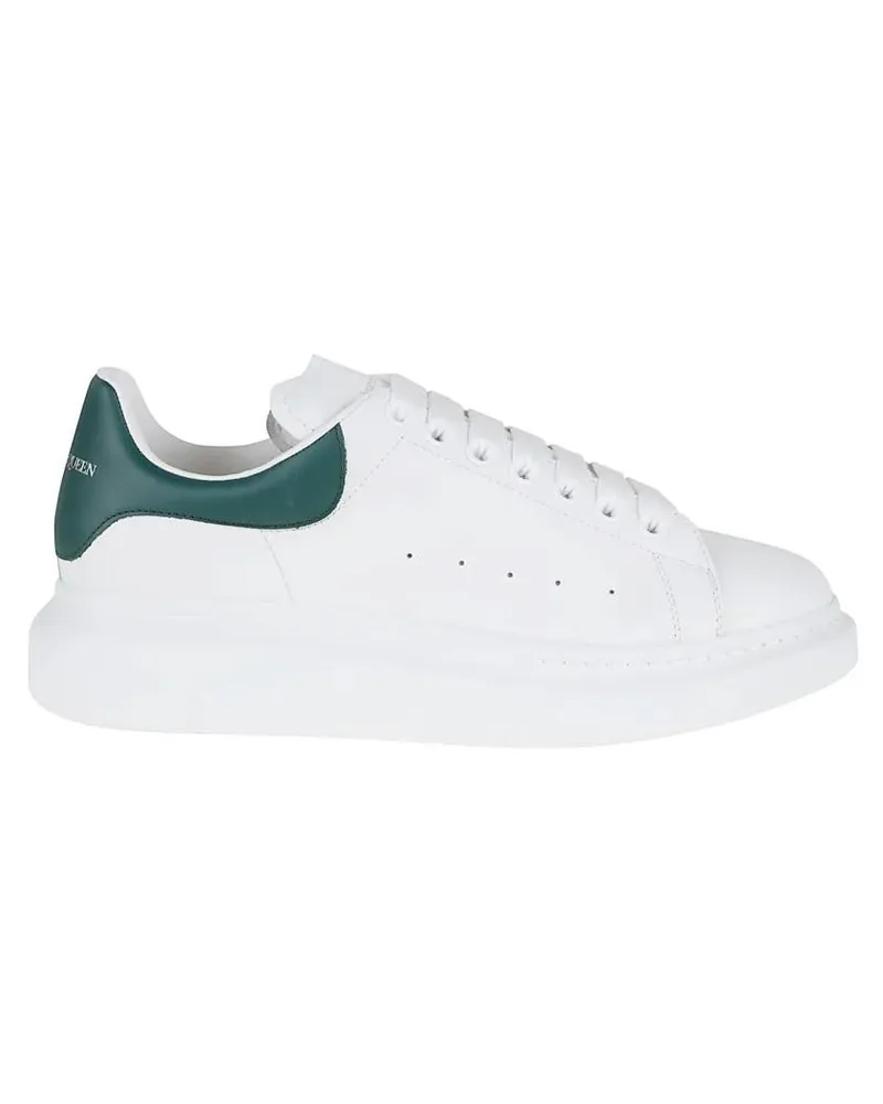 Alexander McQueen Low-Top Sneaker Oversize Leather Sneaker weiß Weiß