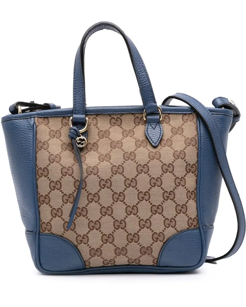 Gucci Hobo Bags Small GG Canvas Bree Satchel braun Braun