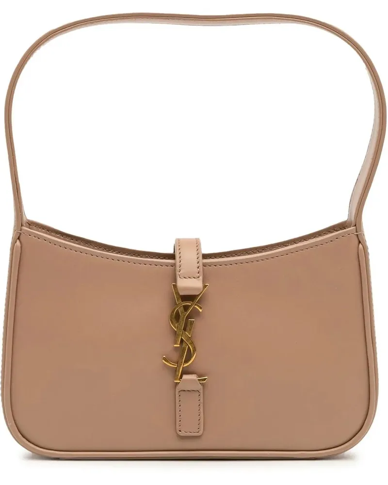 Saint Laurent Hobo Bags Mini Calfskin Le 5 a 7 Shoulder Bag braun Braun