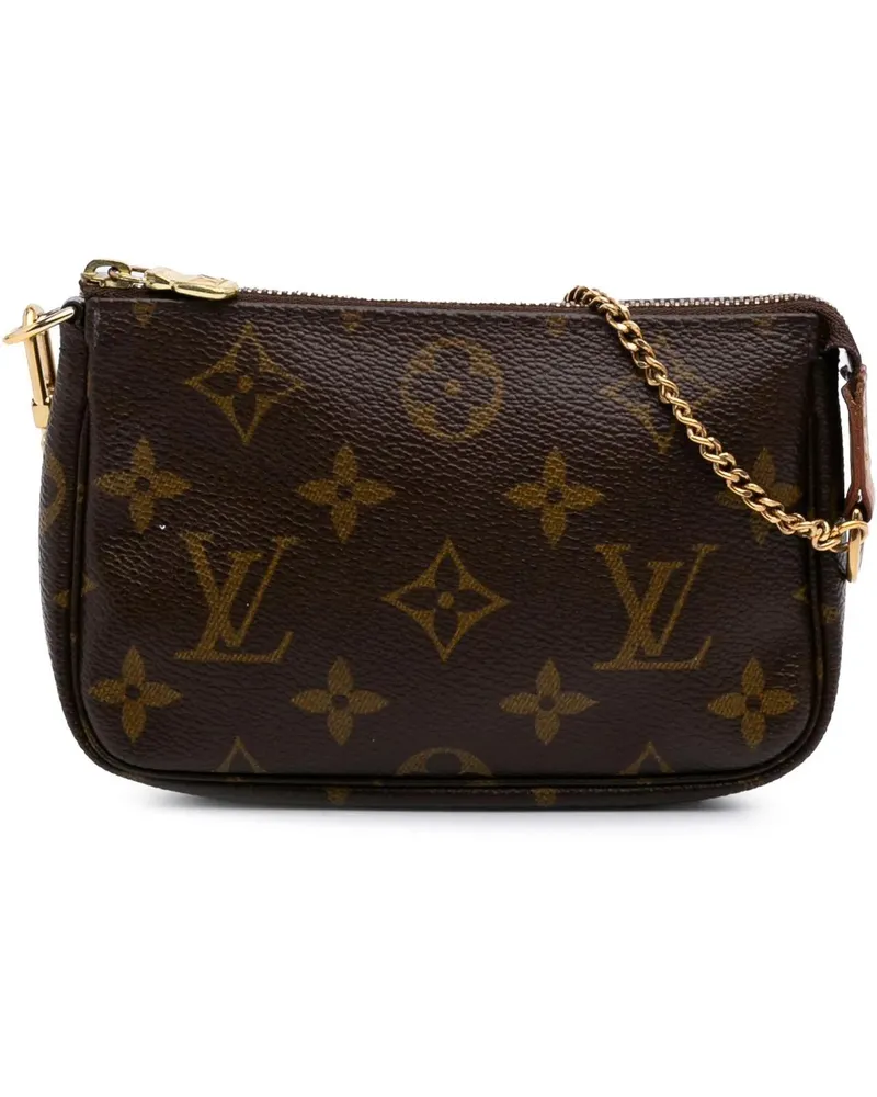 Louis Vuitton Crossbody Bags Monogram Mini Pochette Accessoires braun Braun
