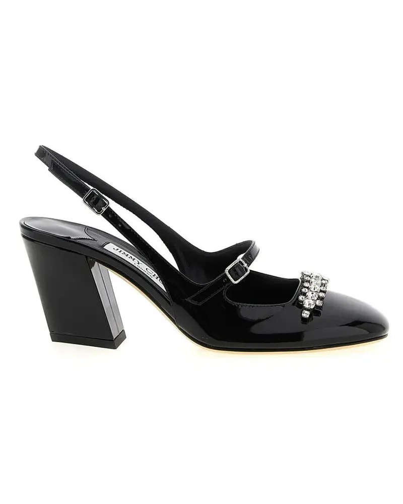 Jimmy Choo Hohe Schuhe 'Belinda' Slingback schwarz Schwarz