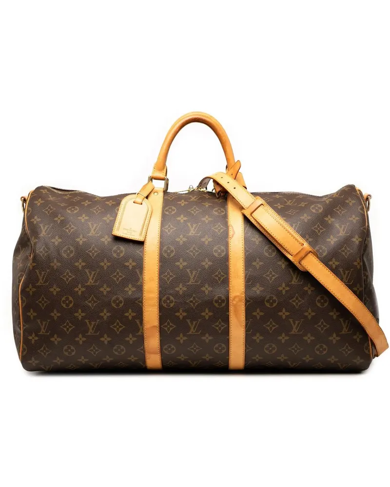 Louis Vuitton Weekender Monogram Keepall Bandouliere 55 braun Braun