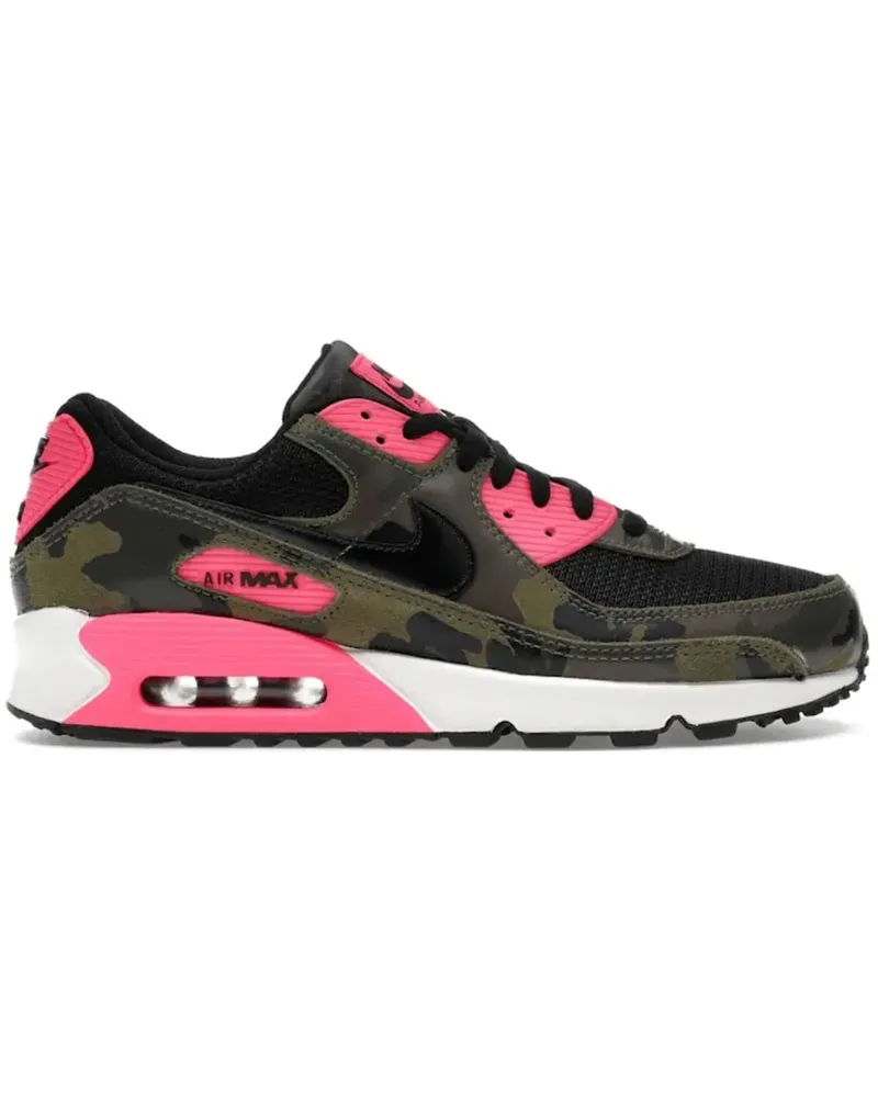 Nike Low-Top Sneaker  Air Max 90 Camo Pack Sequoia Hyper Pink schwarz Schwarz