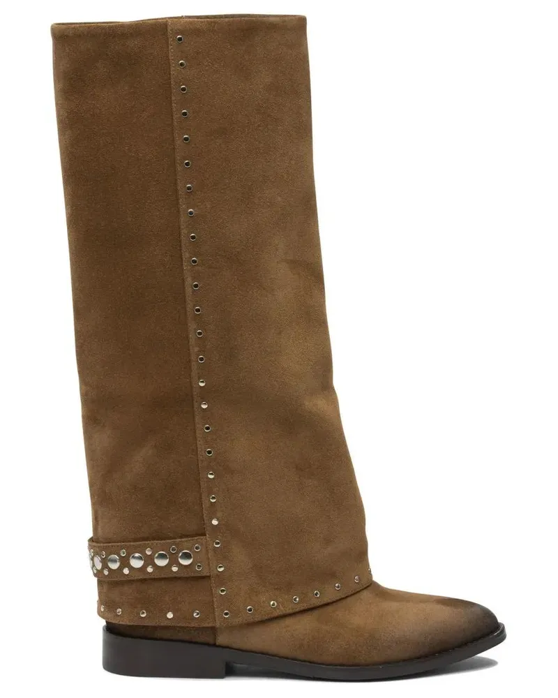 Strategia / JFK Stiefel Brown Ankle Boots With Slouchy Shaft braun Braun