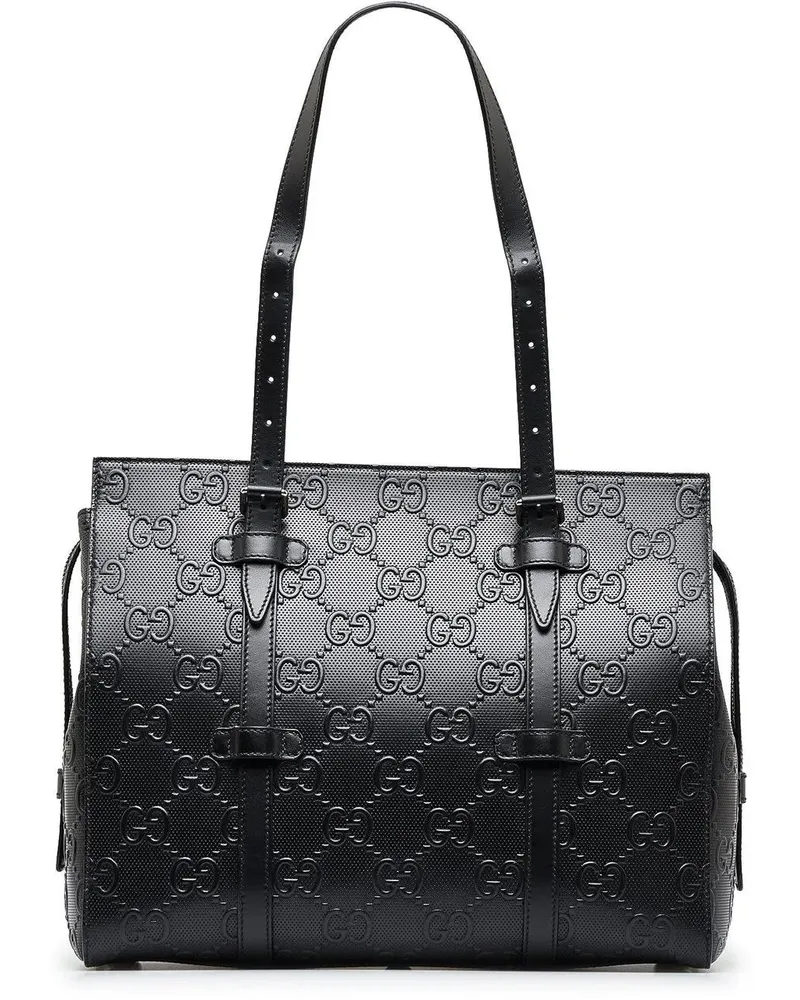 Gucci Shopper 2016-2022 GG Embossed Tote schwarz Schwarz