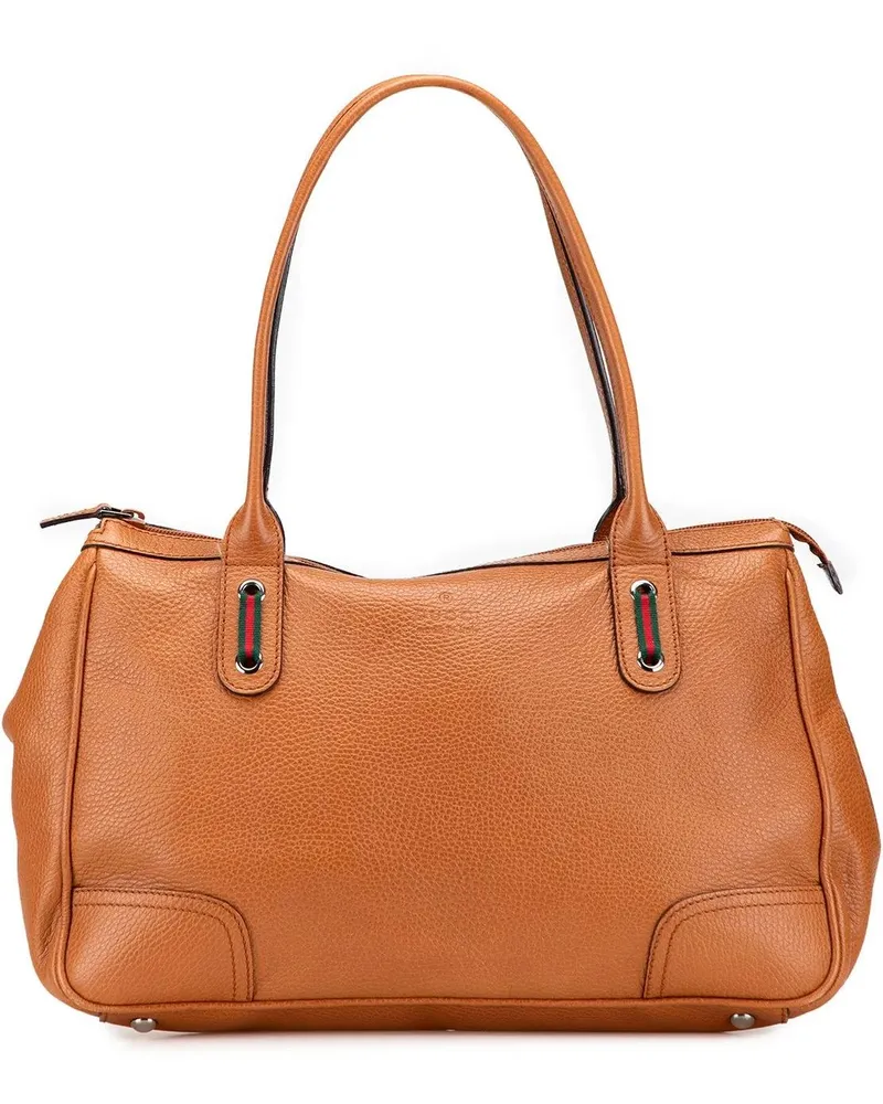 Gucci Shopper Leather Princy Tote braun Braun