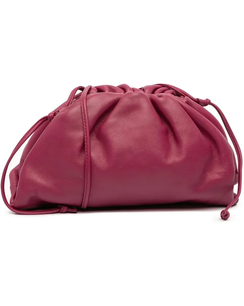 Bottega Veneta Hobo Bags Lambskin The Mini Pouch Crossbody orange Orange