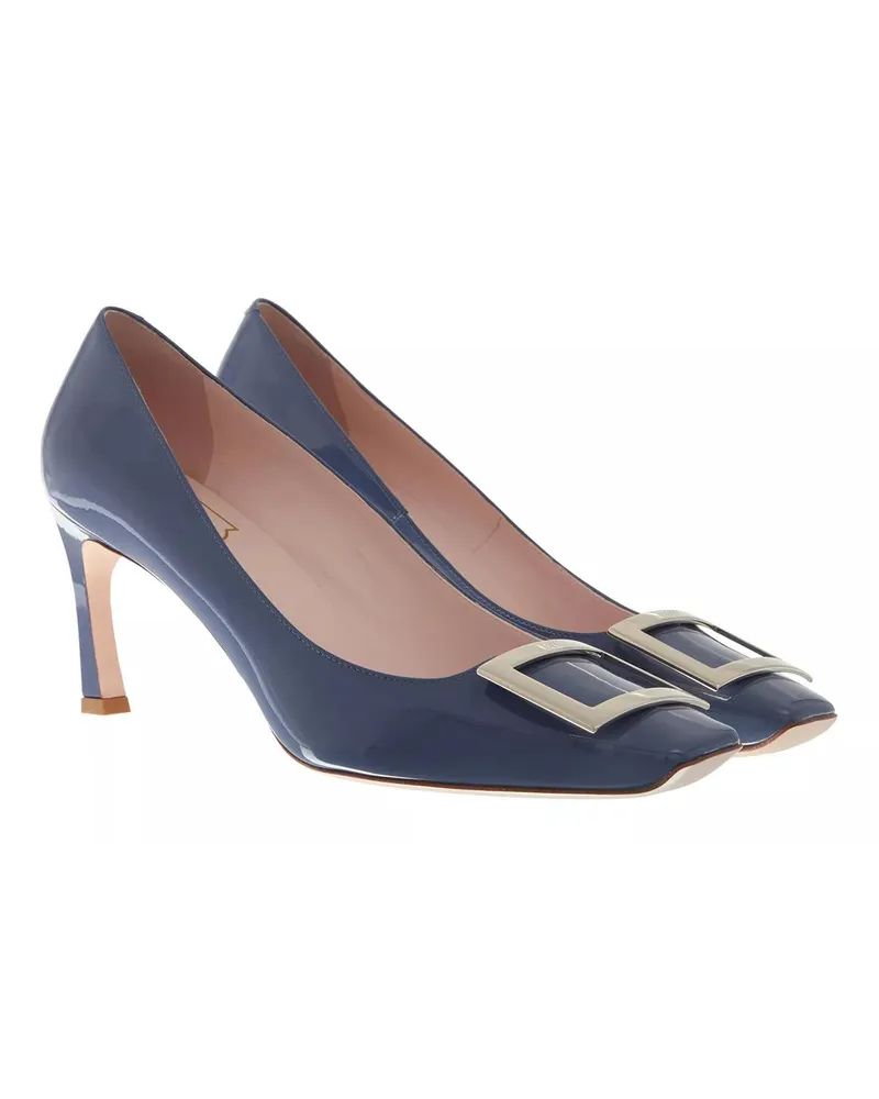 Roger Vivier Pumps & High Heels Trompette Metal Buckle Pumps In Leather violett Violett