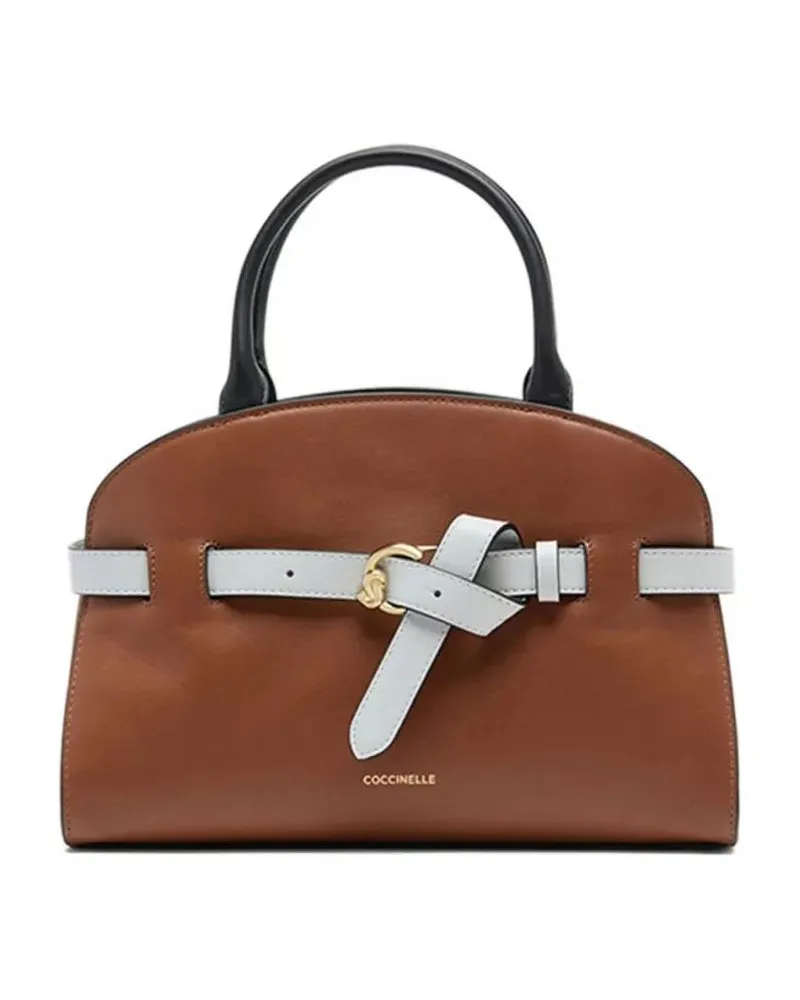 Coccinelle Shopper & Totes Structured Brown Handbag With Black Accents braun Braun