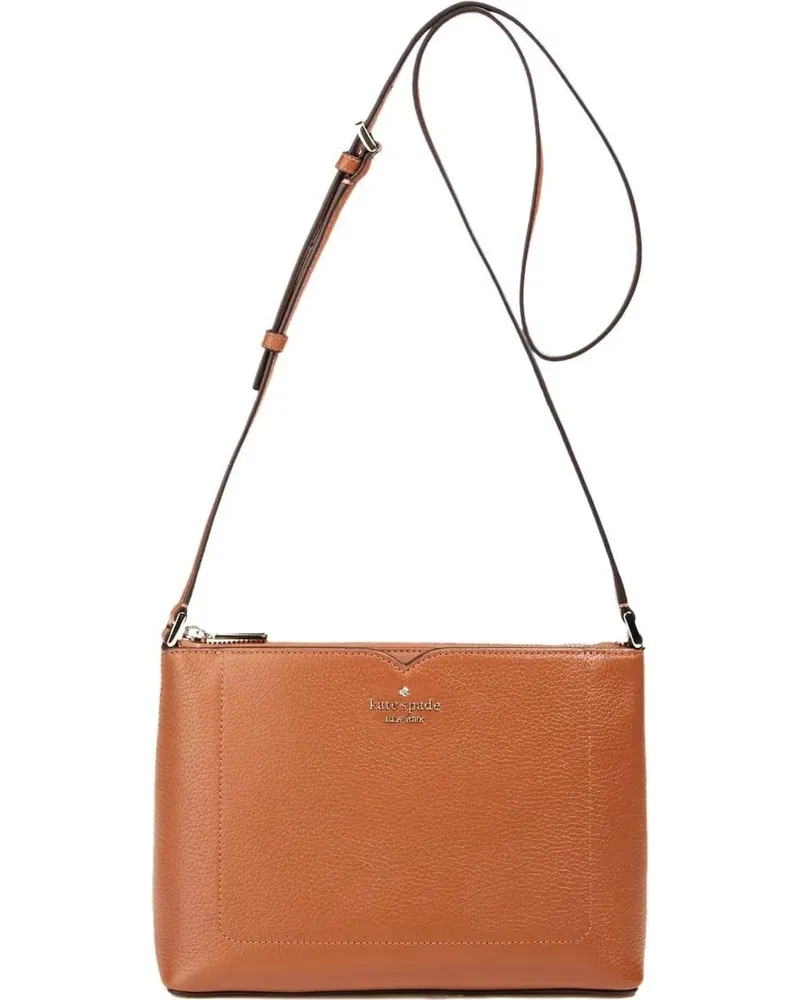 Kate Spade Crossbody Bags Harlow Pebbled Leather Crossbody Bag braun Braun