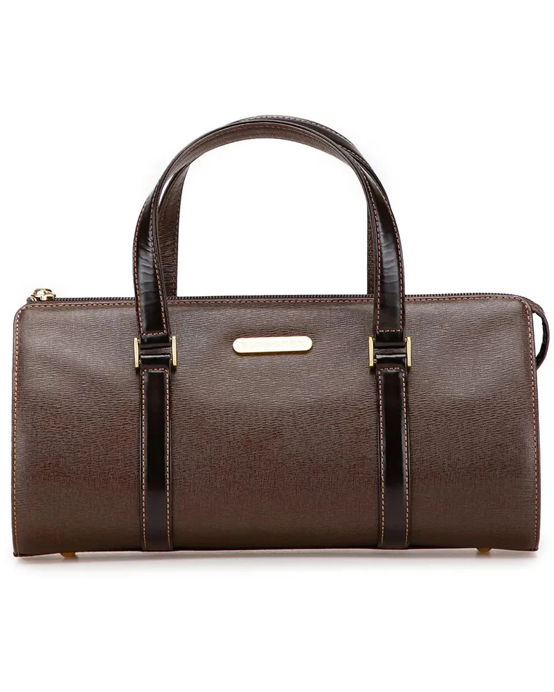 Burberry Crossbody Bags Leather Boston Bag braun Braun