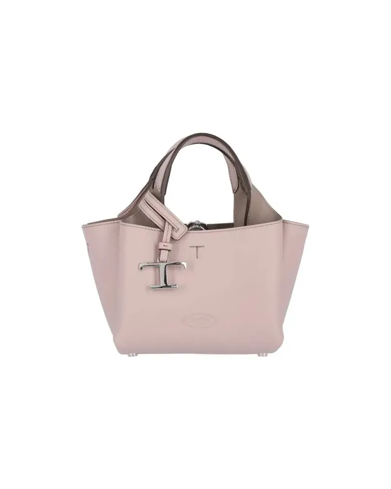 TOD'S Hobo Bags Micro Logo Shoulder Bag In Taupe Leather beige Beige