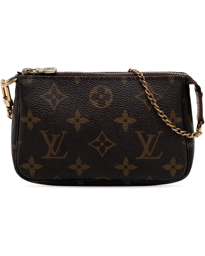 Louis Vuitton Crossbody Bags Monogram Mini Pochette Accessoires braun Braun