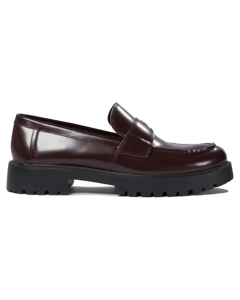 Tory Burch Glossy Finish Loafers Crafted schwarz Schwarz
