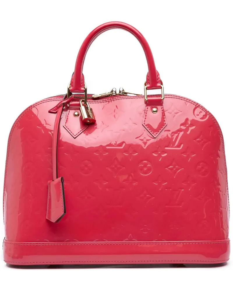 Louis Vuitton Crossbody Bags Monogram Vernis Alma PM rosa Gold