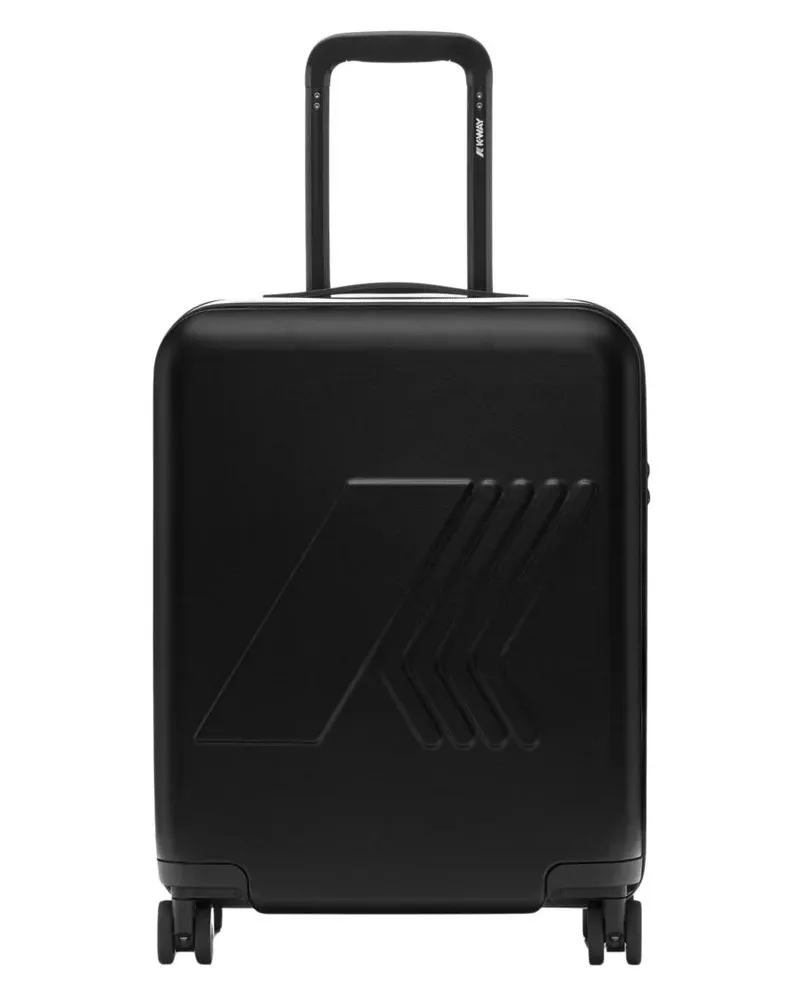 K-Way Koffer Eudoxie Logo Matte Black Eudoxie Logo Trolley schwarz Schwarz